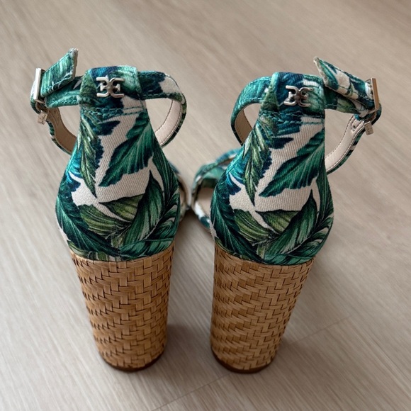 Sam Edelman Tropical Leaf Print Heels - Picture 5 of 8